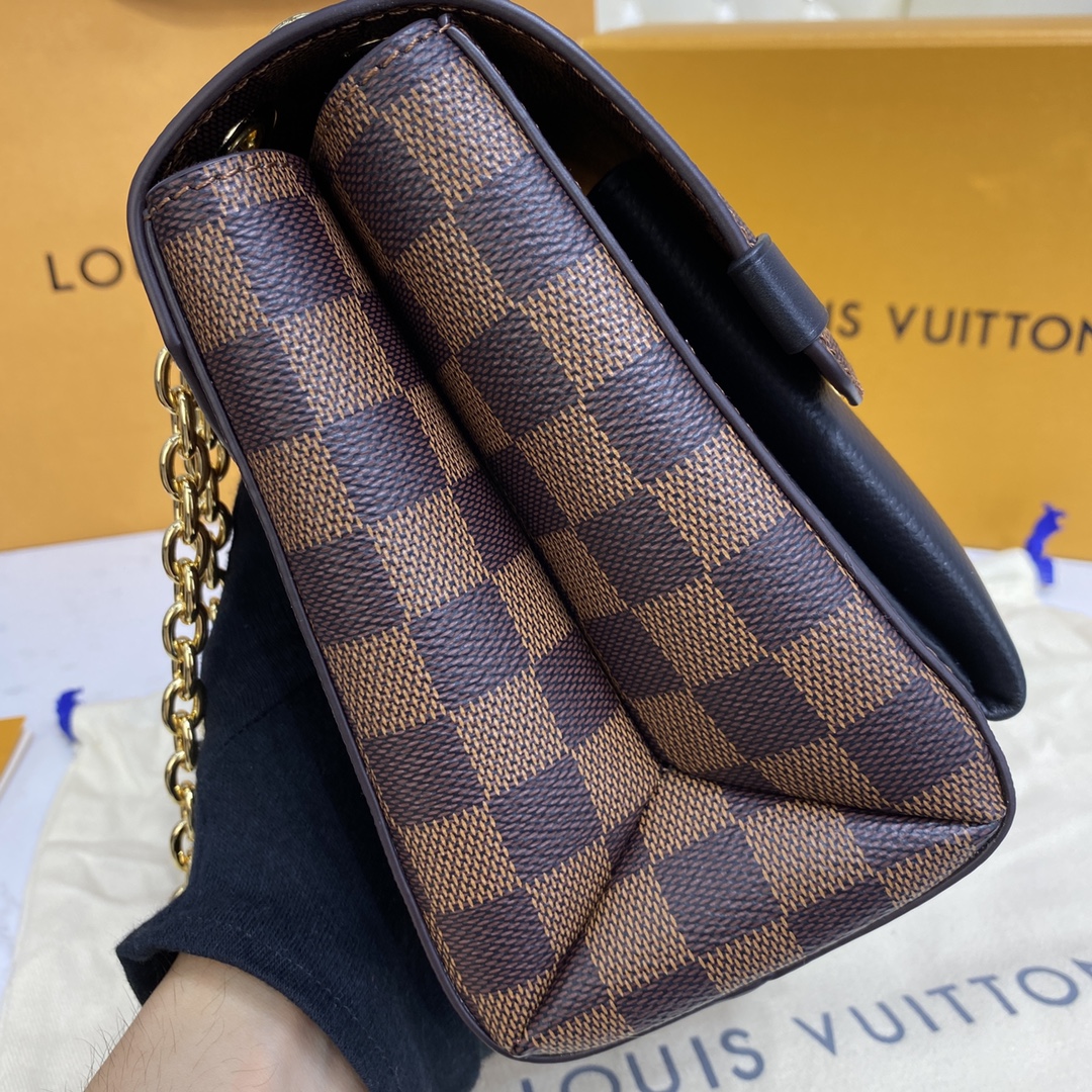 Louis Vuitton VAVIN PM Handbag Damier Ebene N40108 Black